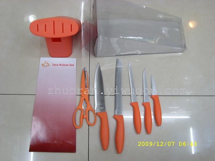 Kitchen large ramp 7 condom chef knife butcher knife scissors Peel knife utility knives