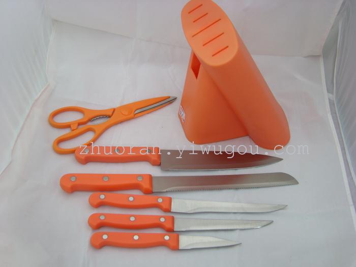 Kitchen large ramp 7 condom chef knife butcher knife scissors Peel knife utility knives