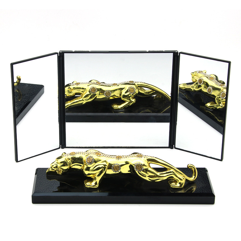 Shunwei Car Tri-Fold Cosmetic Mirror Car Sunshade Dressing Mirror for Car Interior Decorative Mirror SD-2408