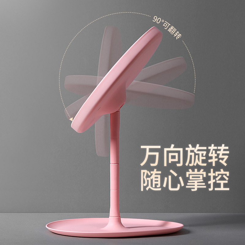 Internet Celebrity Makeup Mirror with Light Smart Dressing Mirror Led Desktop Desktop Mirror Student Fill Light Mirror Beauty Dormitory Mirror