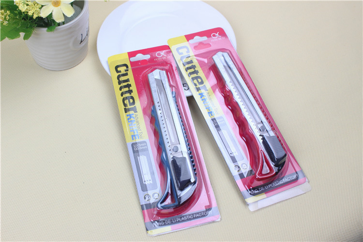 Color Metal Paper Cutter Wallpaper Knife Factory Direct Sales Art Knife Hand Push Large Utility Knife Color Metal Paper Cutter Wallpaper Knife Factory Direct Sales Art Knife Hand Push Large Utility Knife