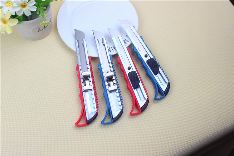 Color Metal Paper Cutter Wallpaper Knife Factory Direct Sales Art Knife Hand Push Large Utility Knife Color Metal Paper Cutter Wallpaper Knife Factory Direct Sales Art Knife Hand Push Large Utility Knife