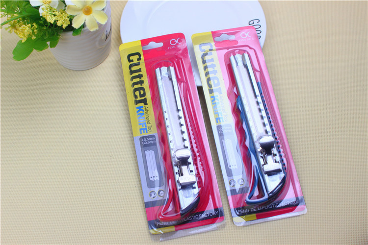 Color Metal Paper Cutter Wallpaper Knife Factory Direct Sales Art Knife Hand Push Large Utility Knife Color Metal Paper Cutter Wallpaper Knife Factory Direct Sales Art Knife Hand Push Large Utility Knife