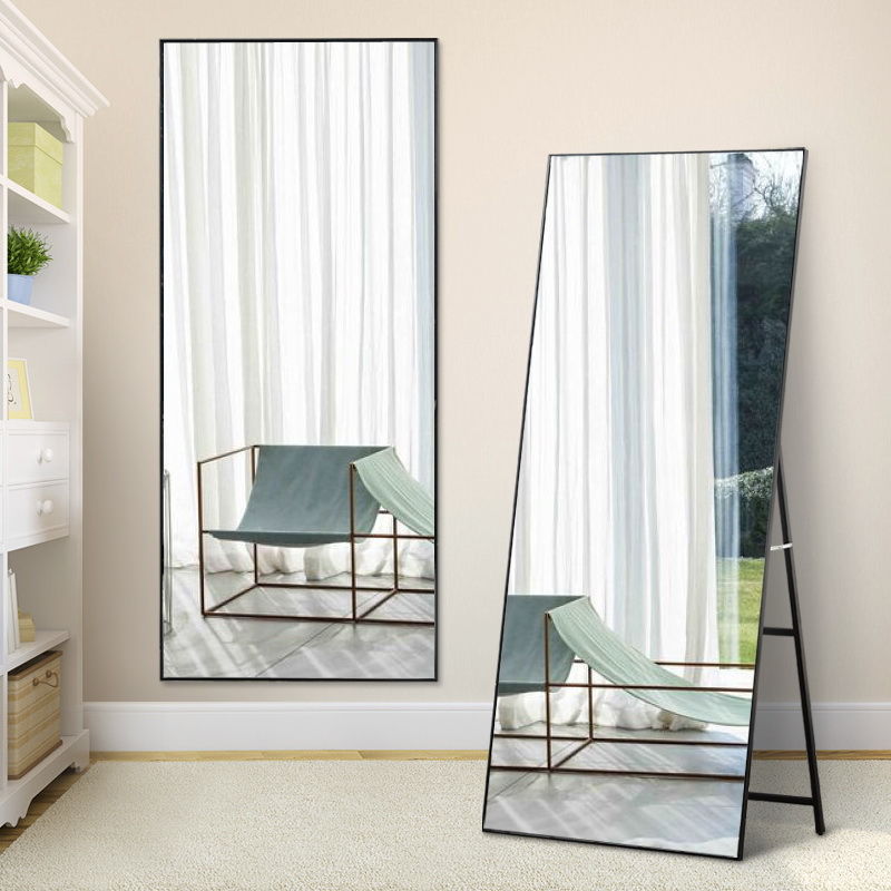 Floor Mirror Home Full Body Mirror Simple Internet Celebrity Girly Bedroom Dressing Mirror Clothing Store Student Dormitory Full-Length Mirror