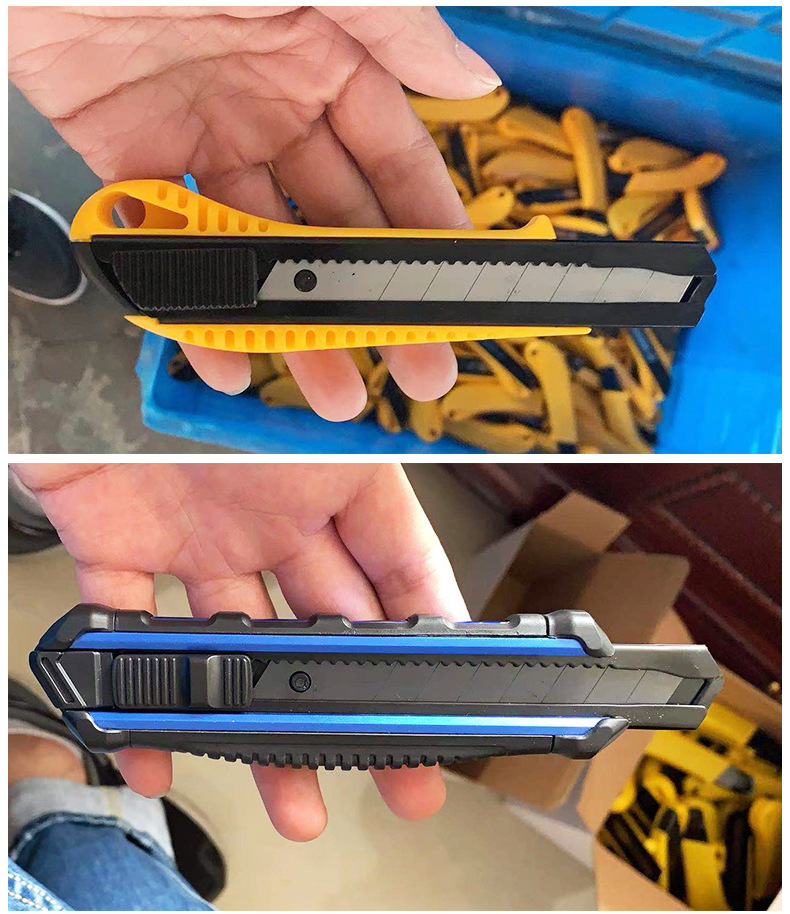 Factory Wholesale Art Knife Paper Cutter Heavy Aluminum Alloy Knife Holder Small Thickened Student Utility Knife Industrial Wallpaper