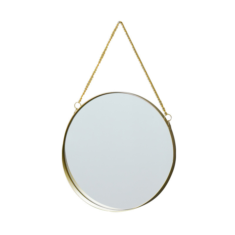 Punch-Free Wall Hanging Dormitory Dressing Mirror Wall Hanging Bathroom Mirror Wash Table Mirror Cosmetic Mirror Bathroom Mirror Bathroom Mirror