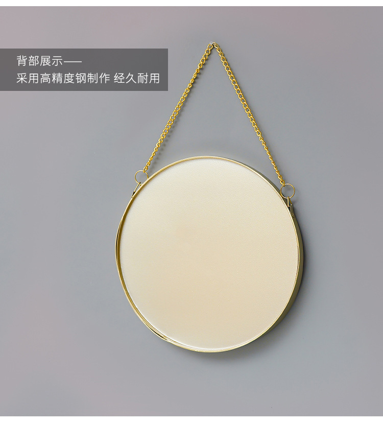 Punch-Free Wall Hanging Dormitory Dressing Mirror Wall Hanging Bathroom Mirror Wash Table Mirror Cosmetic Mirror Bathroom Mirror Bathroom Mirror