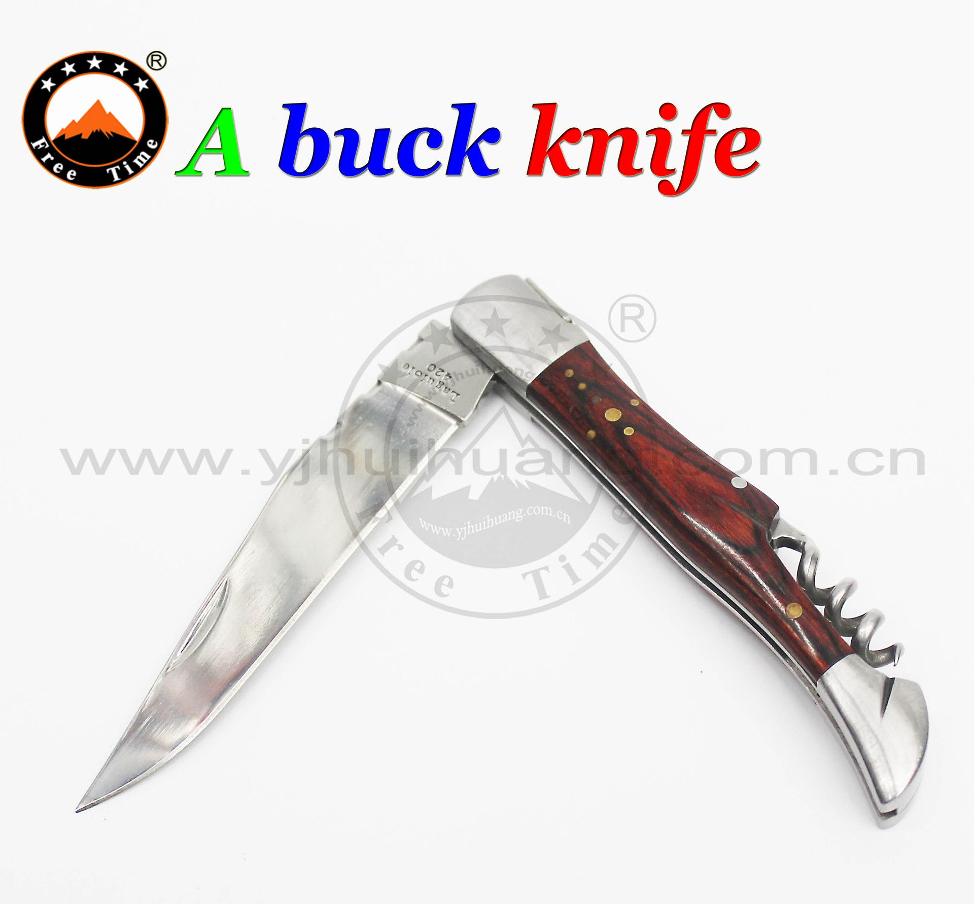 Camping folding knife utility knives multi-purpose knife knives in Yangjiang knife color wood knife