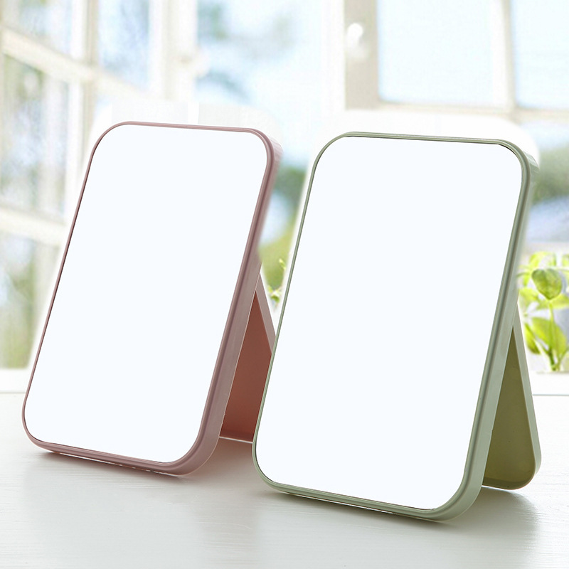 Desktop Folding Portable Cosmetic Mirror Student Dormitory Desktop Small Mirror Female Dressing Mirror Small Portable Princess Mirror