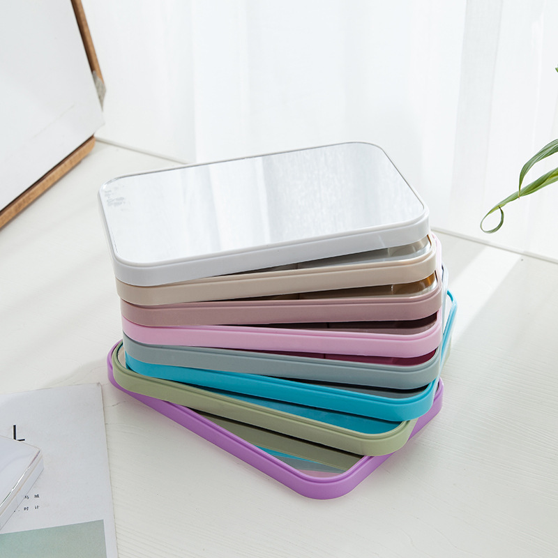 Desktop Folding Portable Cosmetic Mirror Student Dormitory Desktop Small Mirror Female Dressing Mirror Small Portable Princess Mirror