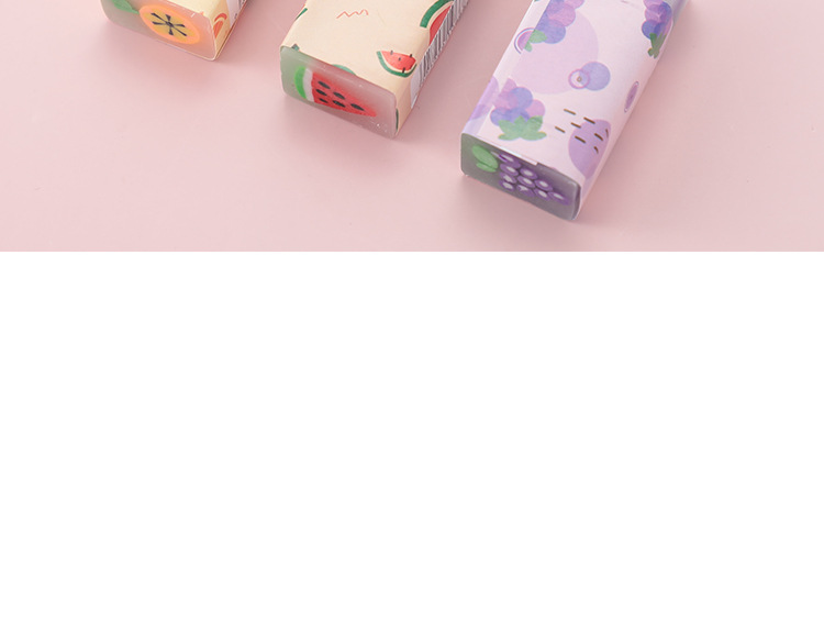 Creative Customized Fruit Eraser Cartoon Eraser Children's Fragrance Student Prize 2B Eraser Factory Wholesale