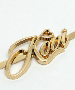 Factory Customized Alloy Jewelry Nameplate Customized Metal Hangtag Dressing Mirror Sign Processing Electroplating Metal Tag