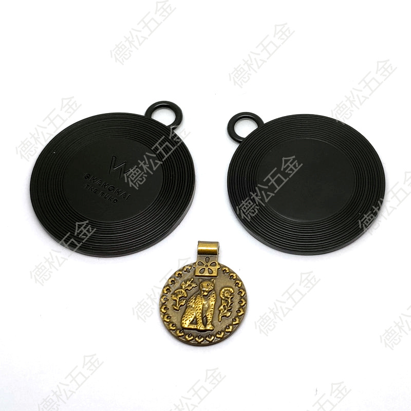 Factory Customized Alloy Jewelry Nameplate Customized Metal Hangtag Dressing Mirror Sign Processing Electroplating Metal Tag