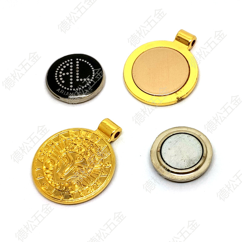 Factory Customized Alloy Jewelry Nameplate Customized Metal Hangtag Dressing Mirror Sign Processing Electroplating Metal Tag