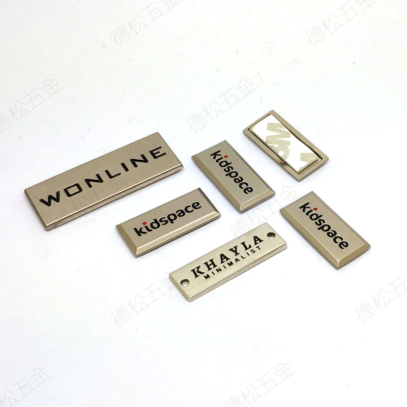 Factory Customized Alloy Jewelry Nameplate Customized Metal Hangtag Dressing Mirror Sign Processing Electroplating Metal Tag