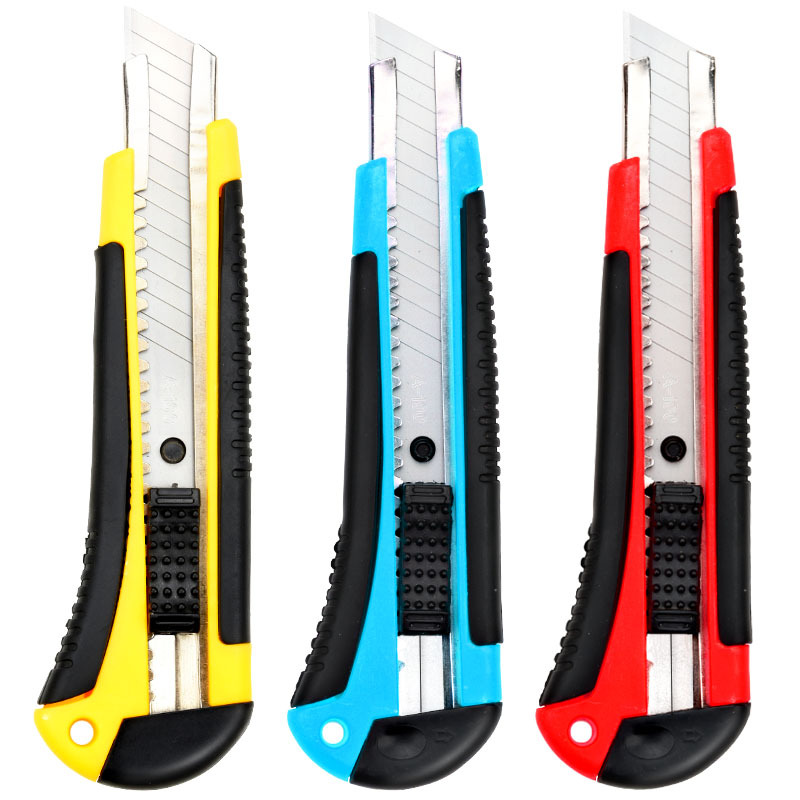 Factory Direct Sales Utility Knife Wholesale Large Industrial Wallpaper Blade 18mm 223 Heavy Duty 286 Art Knife Rack