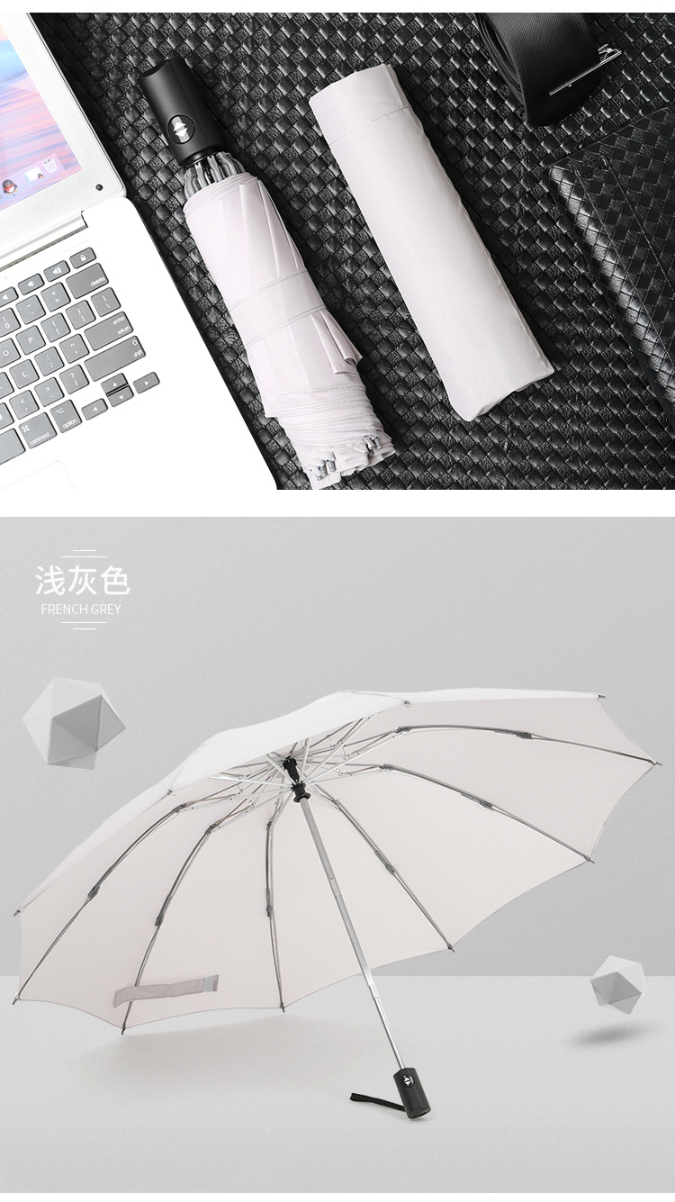 reverse folding umbrella LED reflective Strip automatic umbrella Torch three fold windproof Car business umbrella reverse folding umbrella LED reflective Strip automatic umbrella Torch three fold windproof Car business umbrella