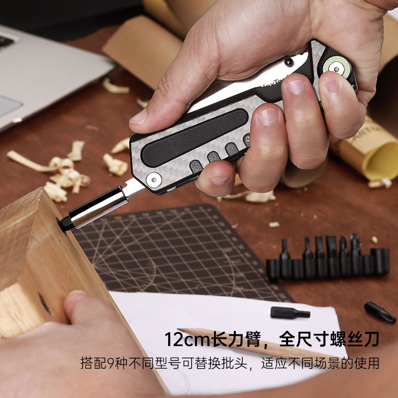Natuo a Folding Knife Stainless Steel Folding Knife Multi-Function Pliers Combination Utility Knife Outdoor Multi-Function a Folding Knife