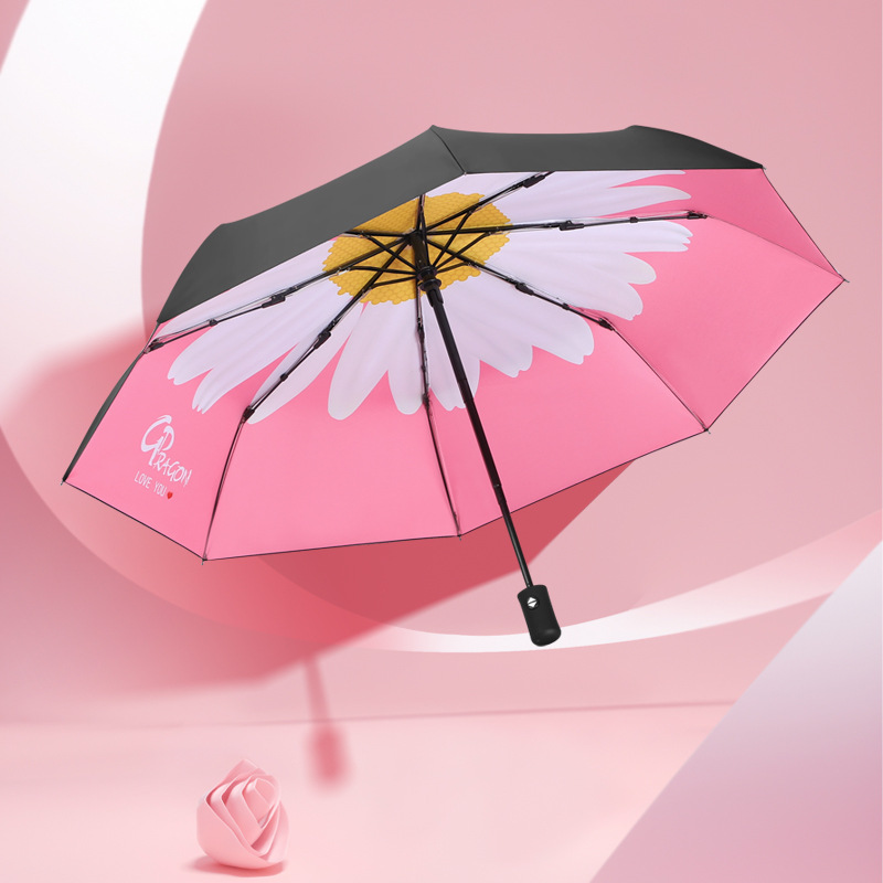 falls under the Umbrella full and small Daisy which falls under the Umbrella of the Sunny Rain Dual sun Umbrella whole