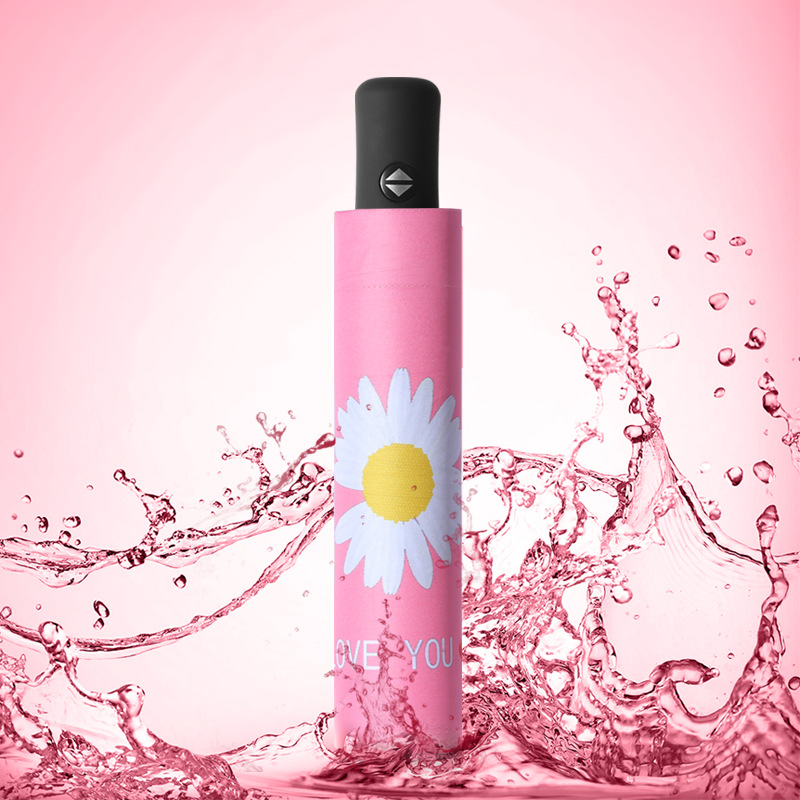 falls under the Umbrella full and small Daisy which falls under the Umbrella of the Sunny Rain Dual sun Umbrella whole