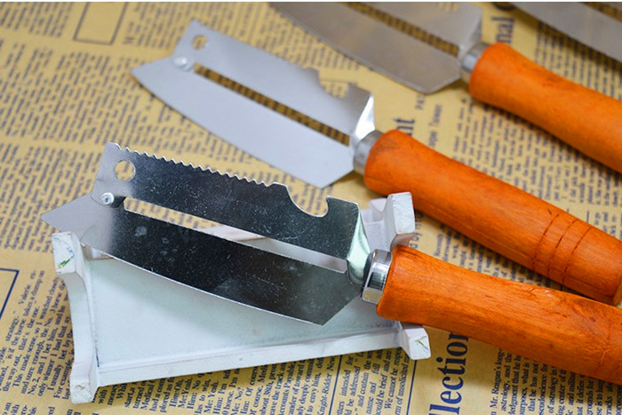 Stainless steel, the multi - purpose peeler cane fruit grater handle peeling knife fish scale grater kitchen utility