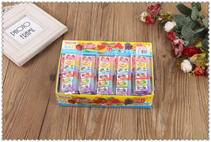 Haoxiang jelly eraser 2B fruit eraser 30 bags *6 pieces Haoxiang jelly eraser 2B fruit eraser 30 bags *6 pieces