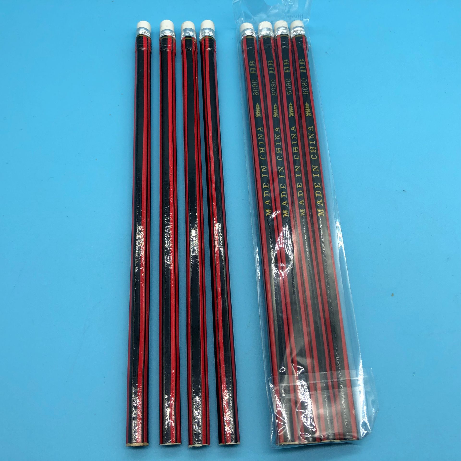 Children&#039;s 2B Pencils, 4 PCs, One Yuan and Two Yuan for Wholesale Supplies, Gifts
