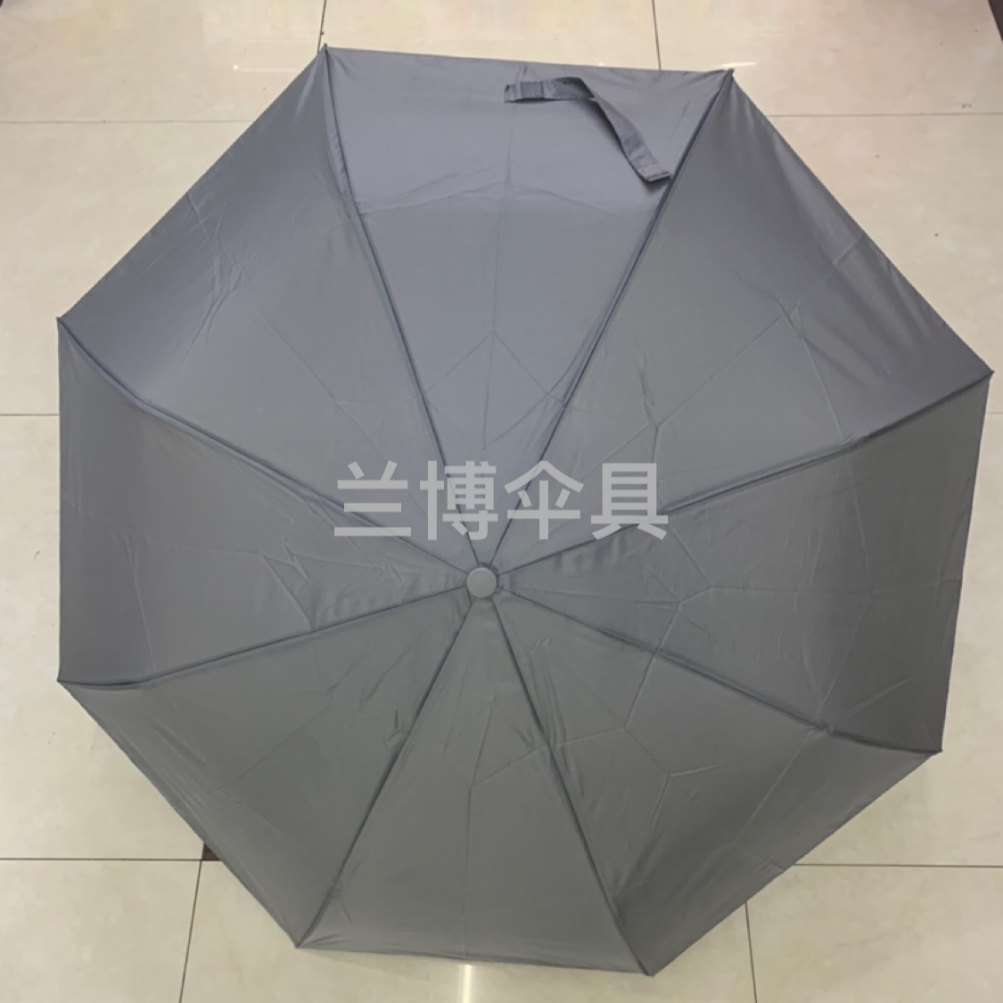 Tri-Fold Semi-automatic 8-Strand Monochrome Umbrella Folding Umbrella Business Umbrella Advertising Umbrella