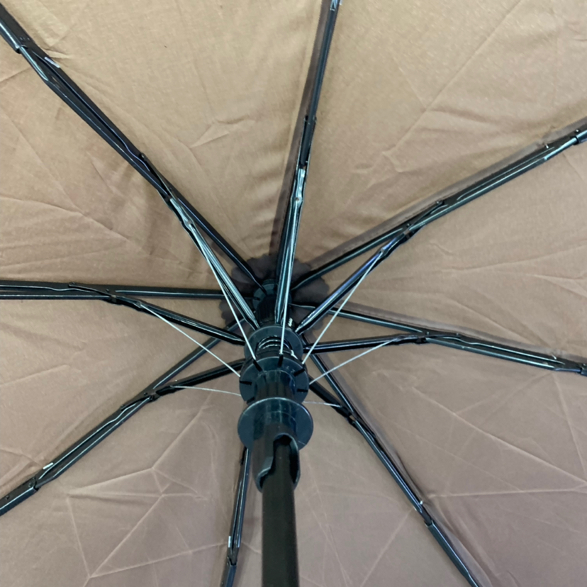 Tri-Fold Semi-automatic 8-Strand Monochrome Umbrella Folding Umbrella Business Umbrella Advertising Umbrella