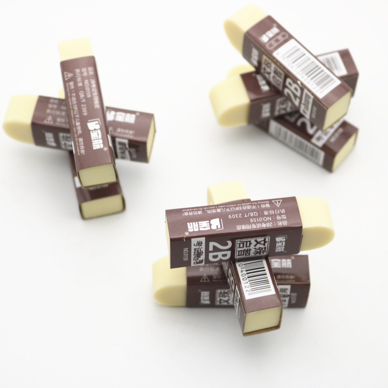 Wholesale Baohang 2B Eraser Examination Art Sketch Supplies Soft Eraser Eraser Office Learning Stationery 0159