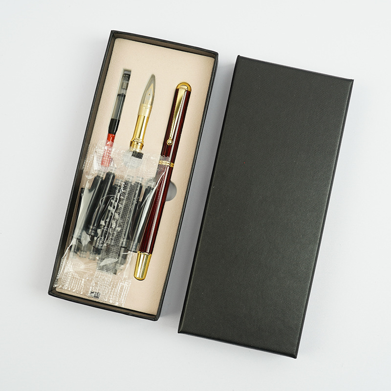 Qiumixuan New Portable Pen-Type Writing Brush Regular Script in Small Characters Calligraphy Copy Scripture Wolf Hair Brush Can Add Ink Art Beauty Soft Pen