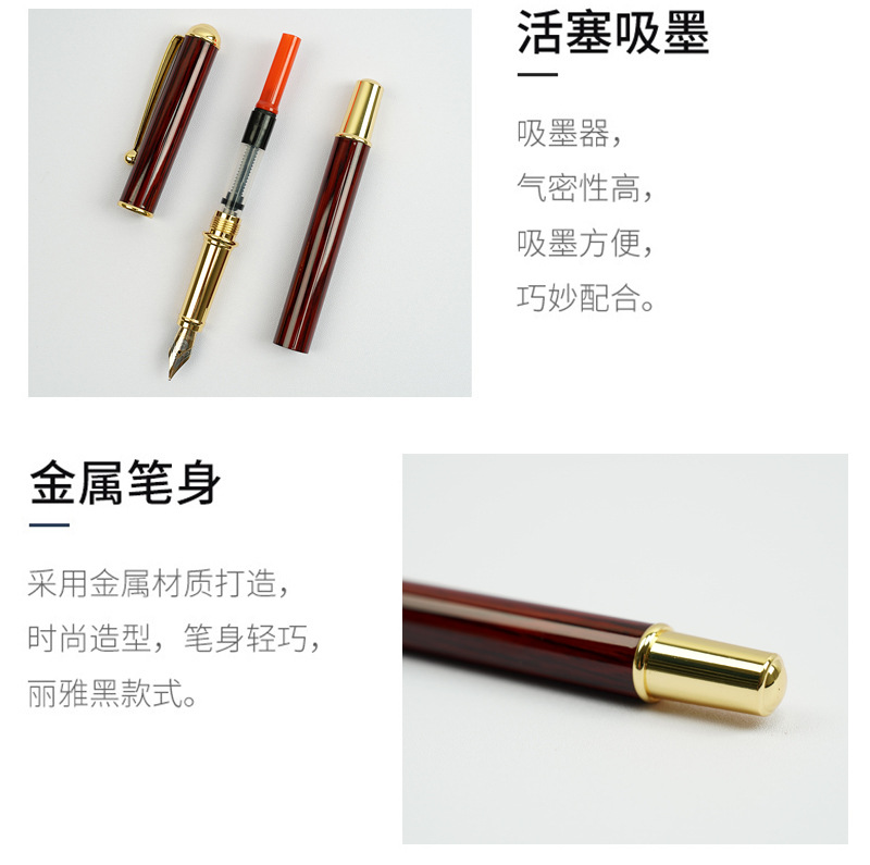 Qiumixuan New Portable Pen-Type Writing Brush Regular Script in Small Characters Calligraphy Copy Scripture Wolf Hair Brush Can Add Ink Art Beauty Soft Pen