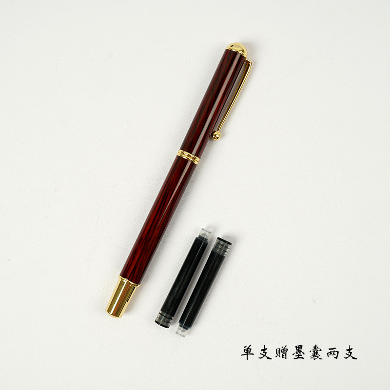 Qiumixuan New Portable Pen-Type Writing Brush Regular Script in Small Characters Calligraphy Copy Scripture Wolf Hair Brush Can Add Ink Art Beauty Soft Pen