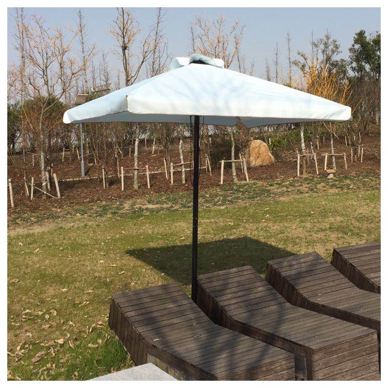 Factory Direct Outdoor Double Layer umbrella Square pipe Courtyard Umbrella Umbrella Body polyester cloth advertising umbrella