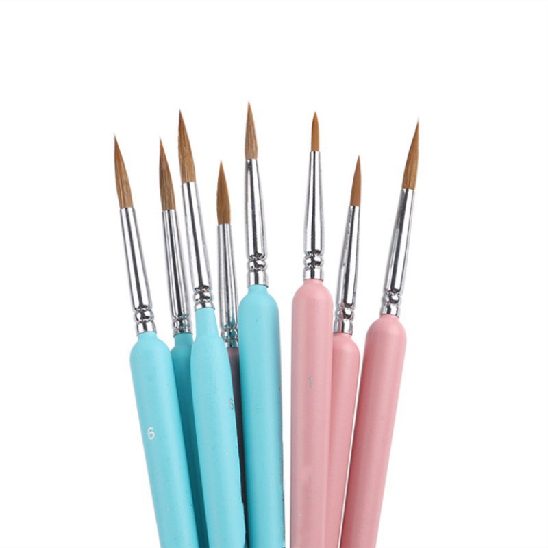 Amazon Delineating Writing Brush Hand-Painted Eyebrow Pencil Art Sketch Brush Weasel&#039;s Hair Delineating Brush Student Eyebrow Painting Brush Wholesale