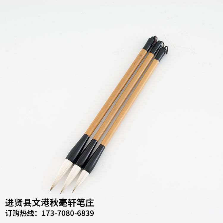 One Piece Dropshipping Student Beginner Weasel&#039;s and Goat&#039;s Hair Writing Brush Calligraphy Training Class Large, Medium and Small Regular Script Set Pen Wholesale