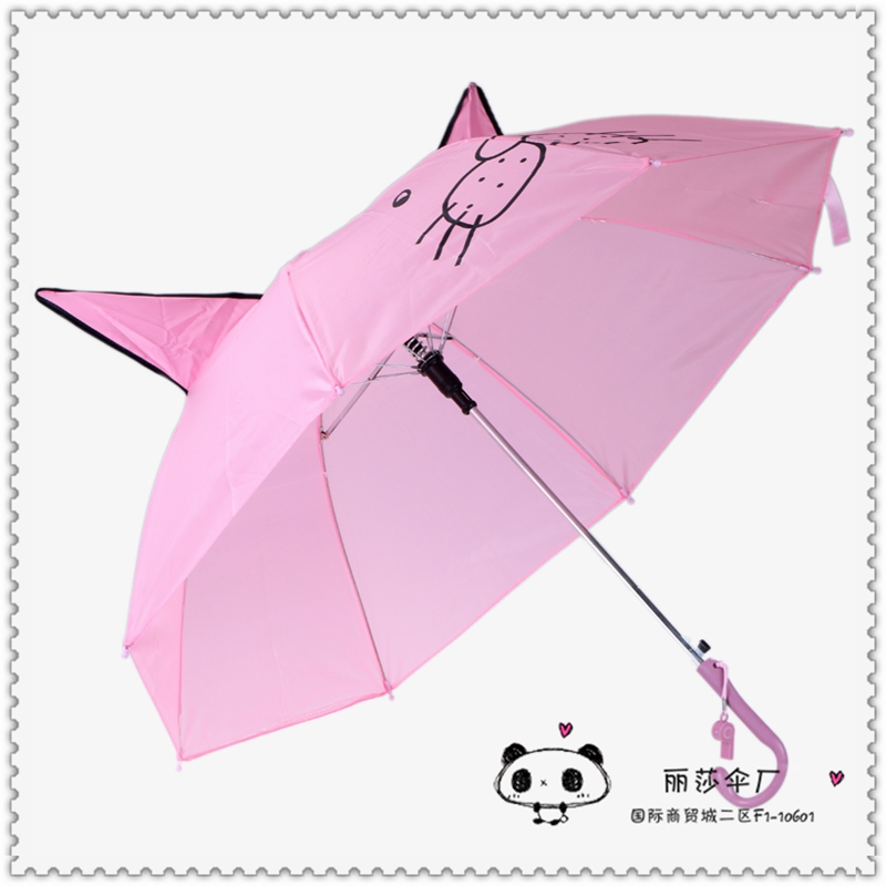 Factory direct selling children cartoon cat ear umbrella can print the logo