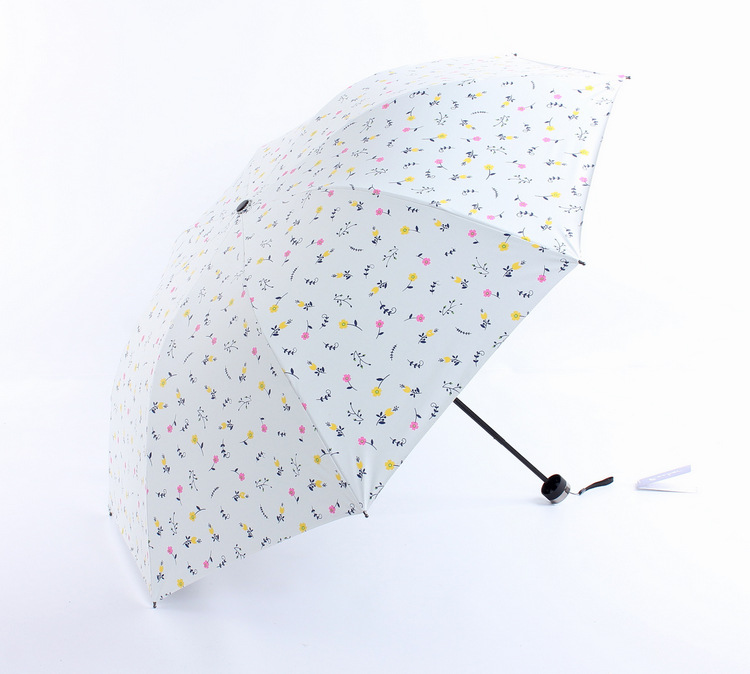 Umbrella manufacturers turn over vinyl floret ladies triple Umbrella sun block uv sunshade Umbrella clear Umbrella