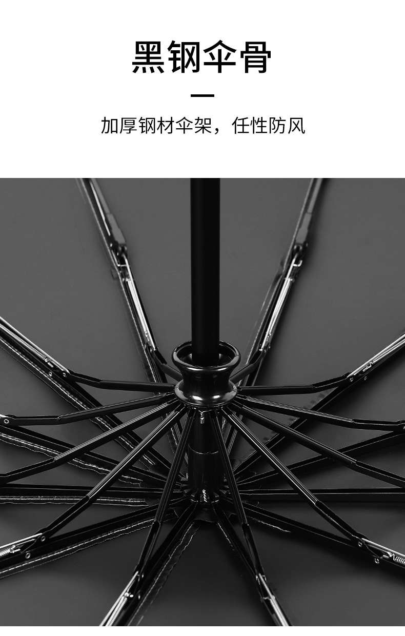 Cross-Border New Arrival Twelve Bones Self-Opening Umbrella Large Double Folding Solid Color Business Umbrella Custom Logo Advertising Umbrella Cross-Border New Arrival Twelve Bones Self-Opening Umbrella Large Double Folding Solid Color Business Umbrella Custom Logo Advertising Umbrella