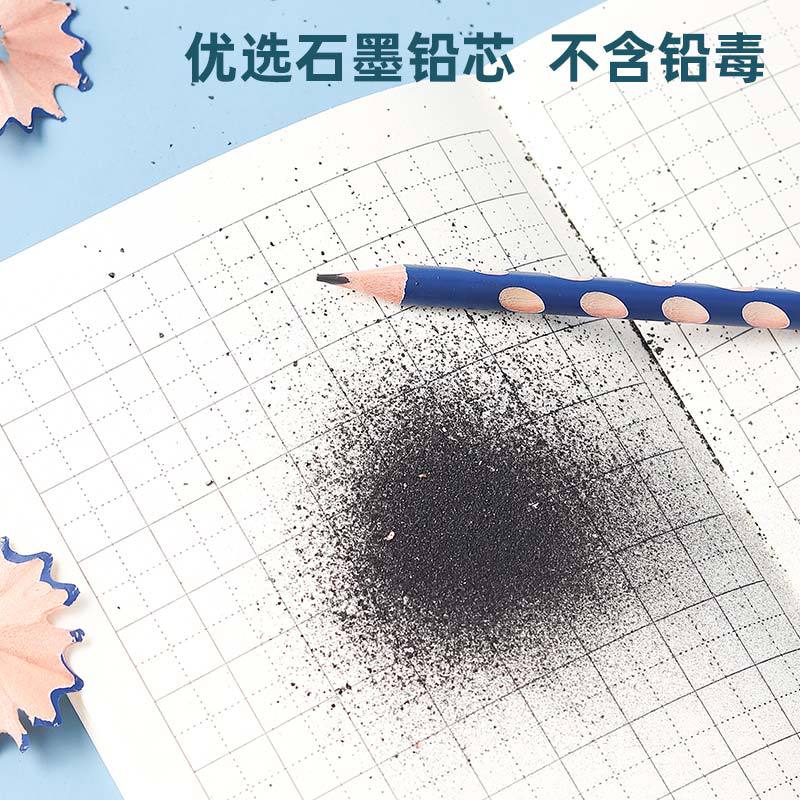 Elementary School Student Groove Pencil Correct Grip Position HB Triangle Pole Pencil Children&#039;s Learning Prize 2B Log Pencil Wholesale