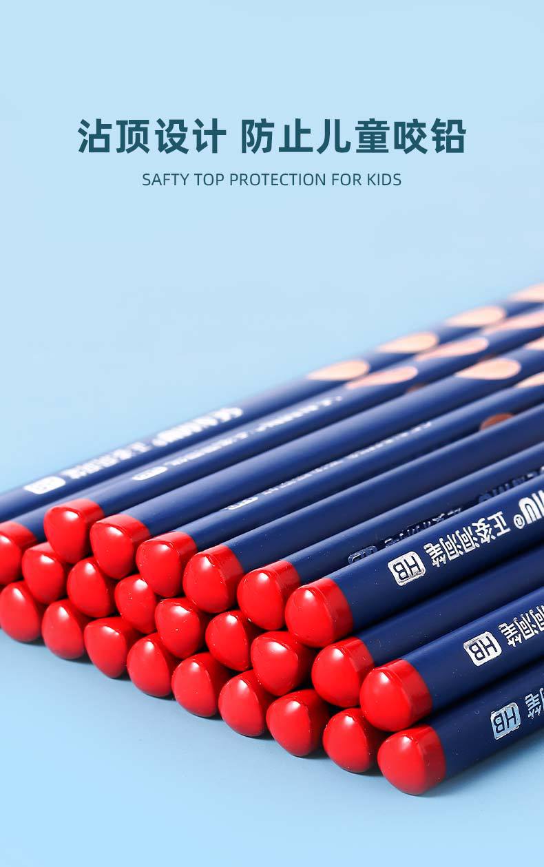 Elementary School Student Groove Pencil Correct Grip Position HB Triangle Pole Pencil Children's Learning Prize 2B Log Pencil Wholesale