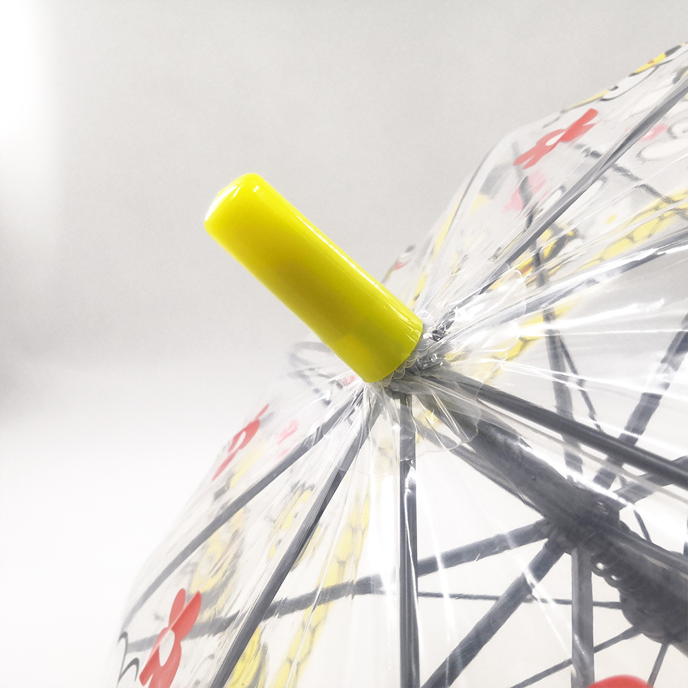 PVC Transparent Cartoon umbrella for children Semi-automatic creative gift umbrella umbrella with LOGO manufacturers wholesale