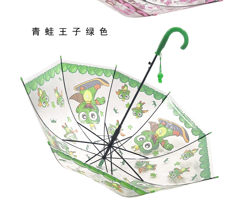 PVC Transparent Cartoon umbrella for children Semi-automatic creative gift umbrella umbrella with LOGO manufacturers wholesale PVC Transparent Cartoon umbrella for children Semi-automatic creative gift umbrella umbrella with LOGO manufacturers wholesale