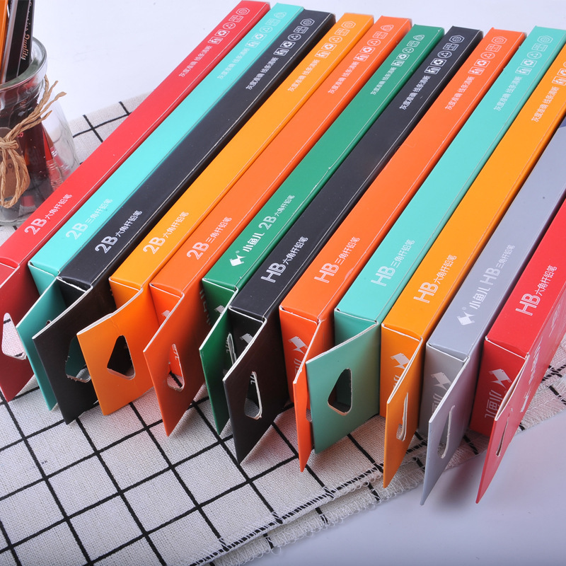 Xiaoyuer HB with Eraser Triangle Hexagon Rod 2B Exam Pens for Writing Letters with Pencil Sharpener Student Pencil Wholesale