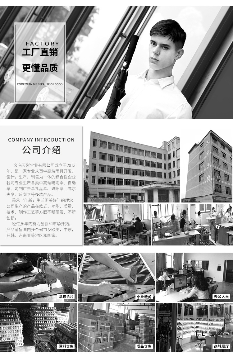 New Light Luxury Folding Umbrella Spot Factory Sales