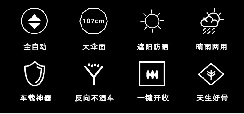 Business auto reverse umbrella Vinyl sun Block creative double reverse umbrella