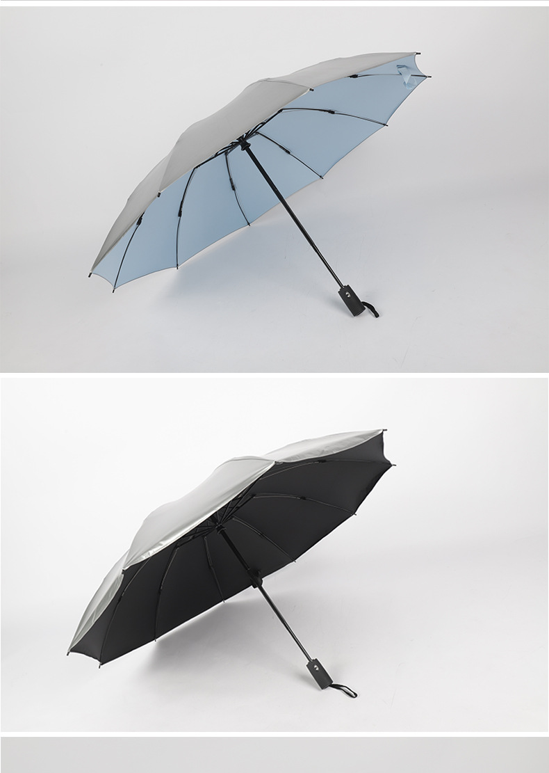 Business auto reverse umbrella Vinyl sun Block creative double reverse umbrella