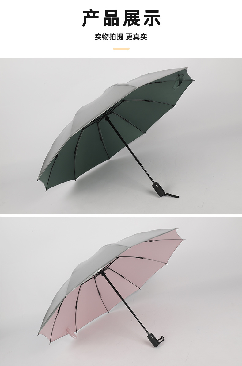 Business auto reverse umbrella Vinyl sun Block creative double reverse umbrella