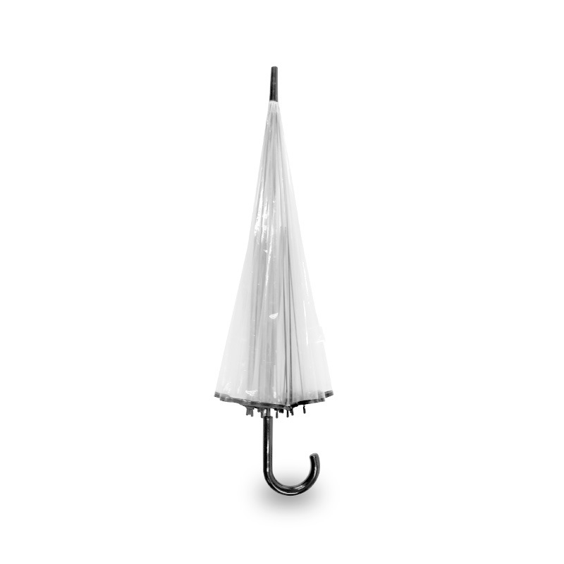 Customized 16-bone Manufacturers transparent forgotten Small, fresh, straight and long handle umbrella innovation automatic thickening umbrella for men and women Environmental Protection