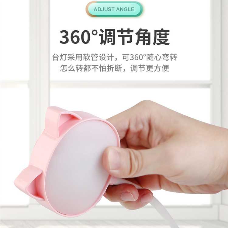 Owl Alarm Clock Led Desk Lamp Rechargeable Student Desk Bedside Table Bedroom Dorm Children Reading Learning
